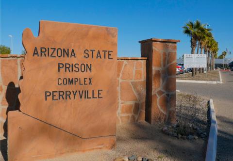 Perryville complex's stone sign